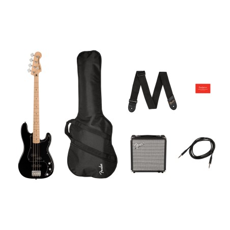 Squier Affinity Pack Precision Bass Pj Blk Mn Bajo Electrico
