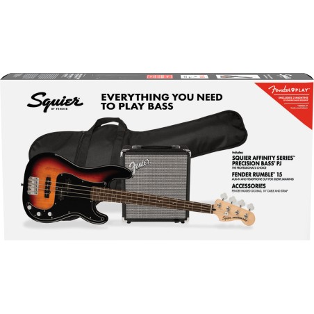 Squier Aff. P Bass Pj Pack 3-Sb