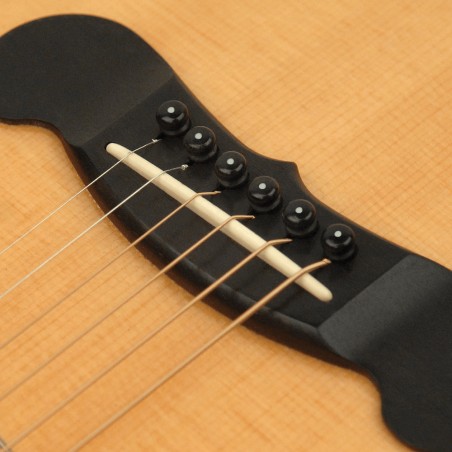 Daddario PWPS10 Plastic Bridge Pins Black With Ivory Dot