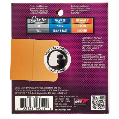 Elixir 16052 Acustica Nano Phosp 12-53 Elixir 16052 Acustica Nano Phosp 12-53