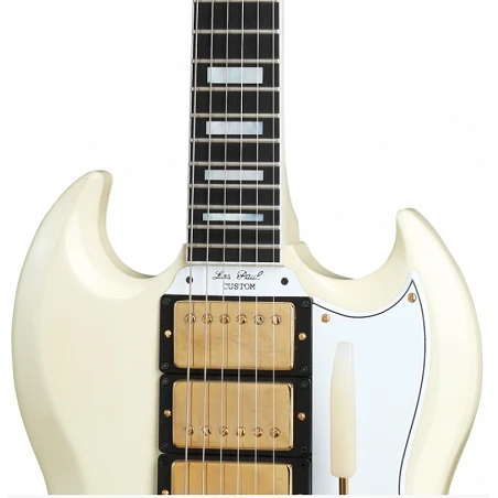 Gibson Les Paul SG Custom 1963 Reissue Maestro Vibrola Classic White Vos