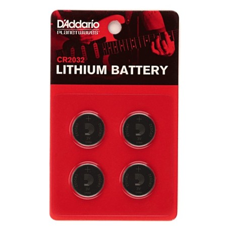 Daddario CR2032 Pila Lithium Battery 4-PK