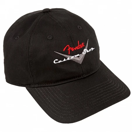 Fender Custom Shop Baseball Hat, Black, One Size Fits Most