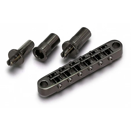 GOTOH GE103B-T TUNE-O-MATIC Bridge 6mm Metric Posts Cosmo Black