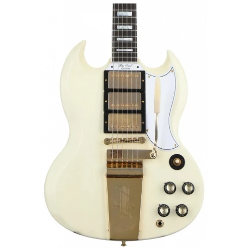 Gibson Les Paul SG Custom 1963 Reissue Maestro Vibrola Classic White Vos