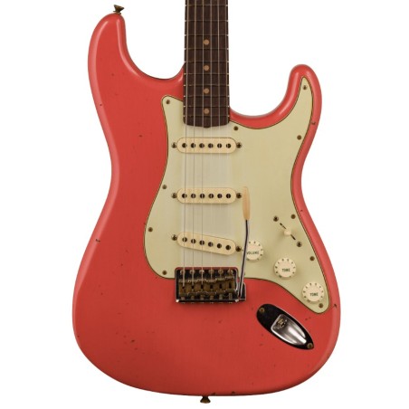 Fender Custom Shop 64 Strat Journey Relic Rw Fa Fiesta Red