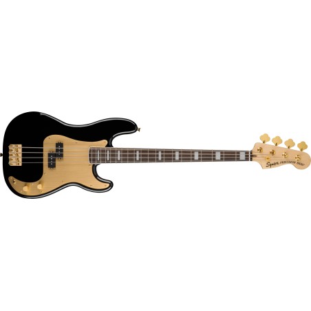Squier 40Th Anniv Precision Bass Gold Edit Blk