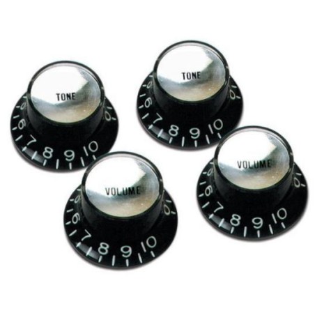 Gibson PRMK-010 Top Hat Mandos Metal Black/Silver 4 Uds