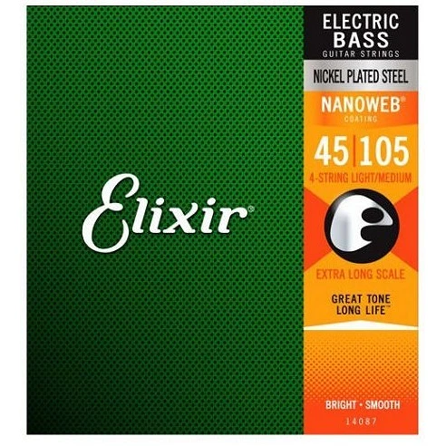 Elixir Nanoweb 14087 Extra Long Scale 45-105 XL