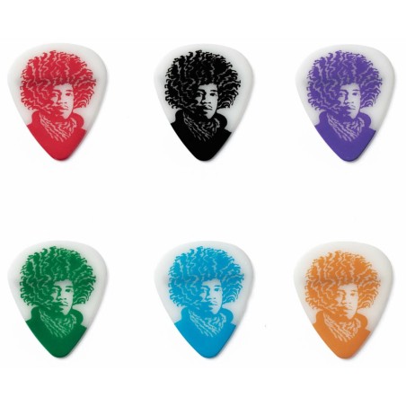 Dunlop Lata 6 Púas JHPT-03M Hamersveld Jimi Hendrix