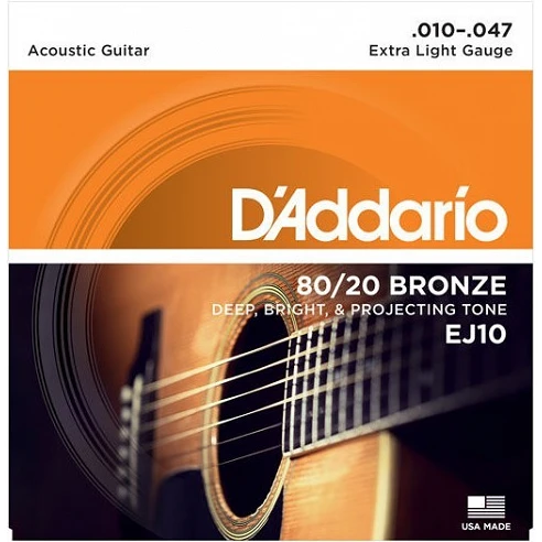 Daddario EJ10 Cuerda Guitarra Acústica 10-47