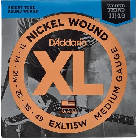 Daddario EXL115W Cuerdas para Guitarra Eléctrica 11-49