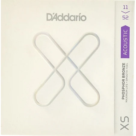 Daddario XSAPB1152 Phosphor Bronze Cuerdas Para Guitarra Acústica 11-52