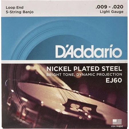 Daddario EJ60 5 Cuerdas Banjo 09-20