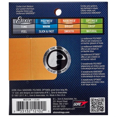 Elixir 12102 Nanoweb Cuerdas para...