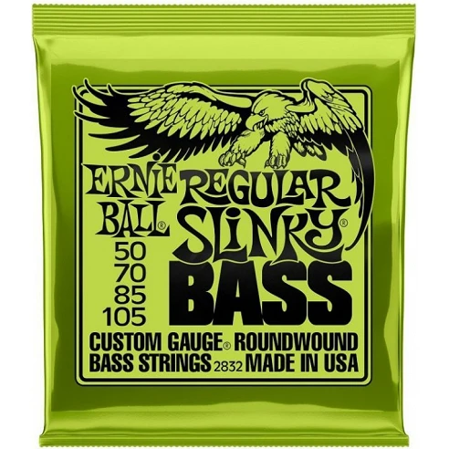 Ernie Ball 2832 Slinky Regular Cuerdas Para Bajo 50-105
