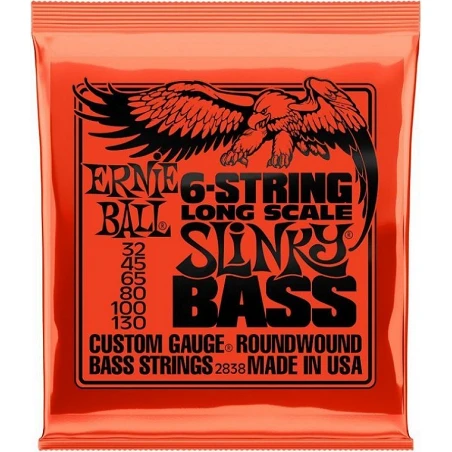 Ernie Ball 2838 Slinky Cuerdas Para Bajo 32-130