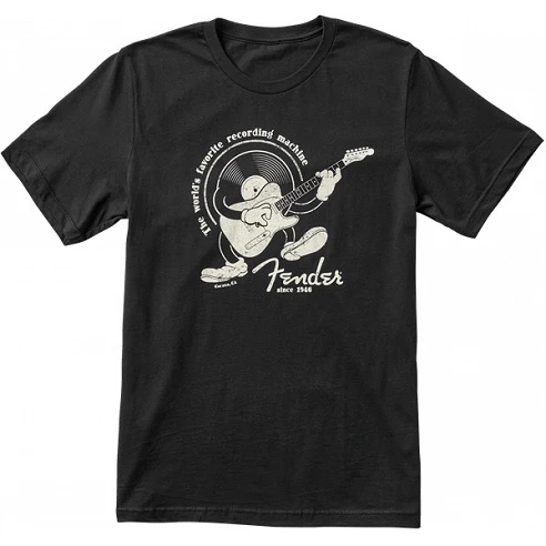 Fender Recording Machine T-Shirt, Black, L