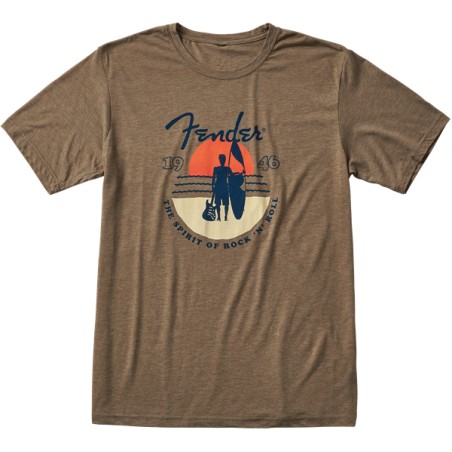 Fender Sunset Spirit T-Shirt, Olive, XL