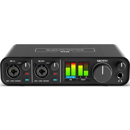 MOTU M2 Interfaz de audio USB C de 2 Canales
