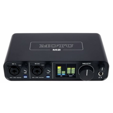 MOTU M2 Interfaz de audio USB C de 2 Canales