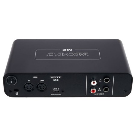 MOTU M2 Interfaz de audio USB C de 2 Canales