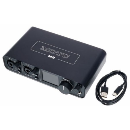 MOTU M2 Interfaz de audio USB C de 2 Canales