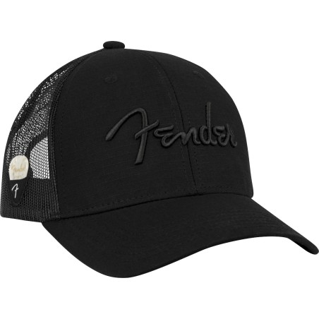 Fender Snap Back Pick Holder Hat Black