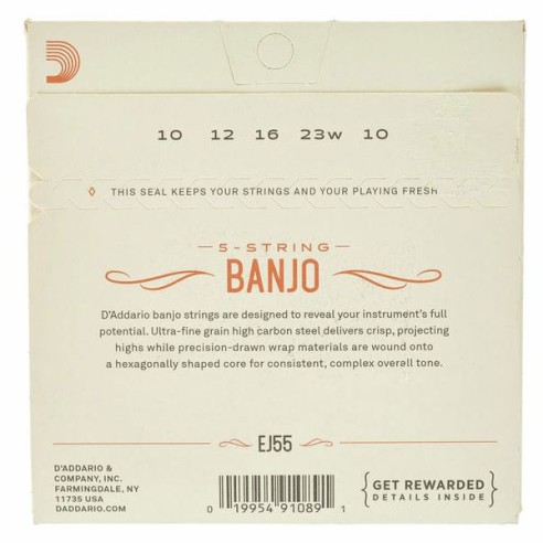 Daddario EJ55 Banjo 10-23 Set 5... Daddario EJ55 Banjo 10-23 Set 5...