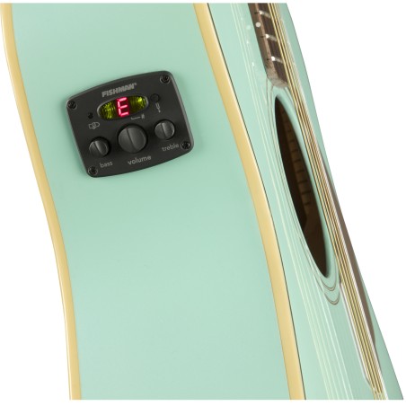 Fender Malibu Player Walnut Fingerboard Aqua Splash