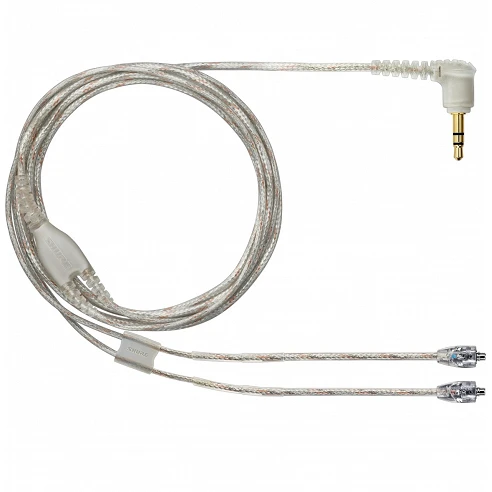 Shure EAC46CLS Cable Recambio 115cm con jack acodado para Auriculares SE. Transparente.