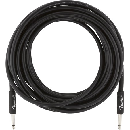 Fender Professional Series Instrument Cable, Recto/Recto, 7.5M, Black
