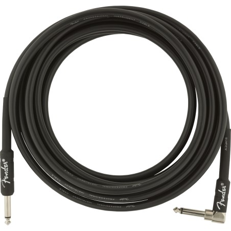 Fender Professional Series Instrument Cable, Recto/Codo, 4.5M, Black