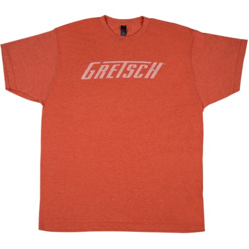 Gretsch Logo T-Shirt, Heather Orange, XL