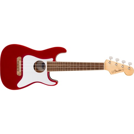 Fender Fullerton Strat WN Candy Apple Red Ukelele