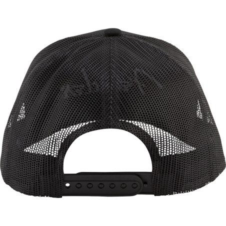 Fender Silver Thread Logo Snapback Trucker Hat Black