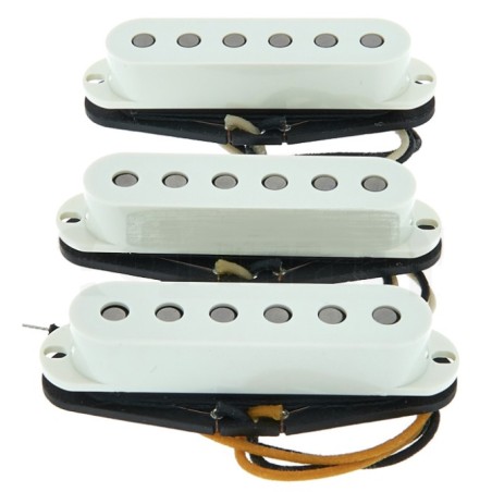 Lollar Strat Vintage Blonde Set Flat Poles Parchment