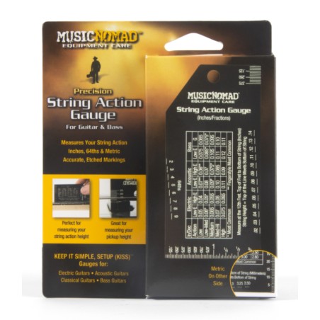 Music Nomad MN602 Precision String Action Gauge (Tarjeta Ajustes)