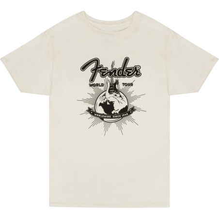 Fender World Tour T-Shirt Vintage White XL