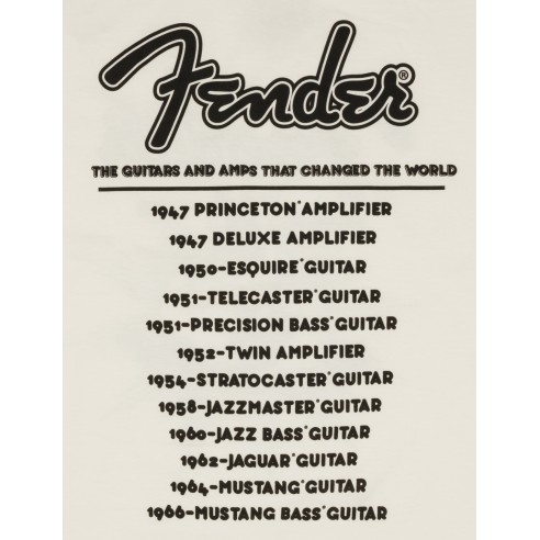 Fender World Tour T-Shirt Vintage...