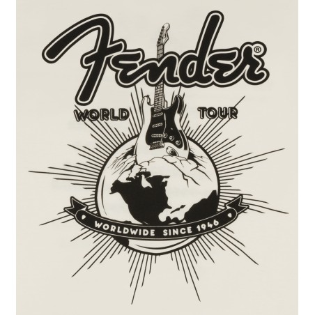 Fender World Tour T-Shirt Vintage White L