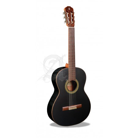 Alhambra 1C Black Satin Con Funda Guitarra Clásica
