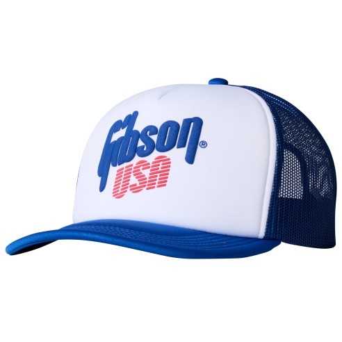 Gibson USA Foam Trucker White / Blue