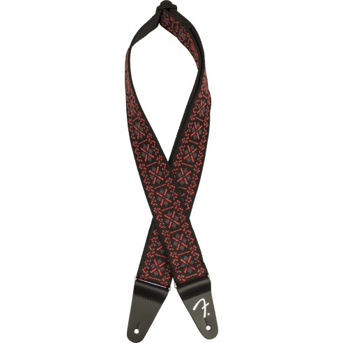 Fender Pasadena Woven Strap, Lattice Red