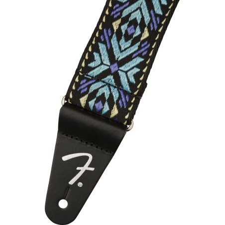 Fender Pasadena Woven Strap, Blue Snowflake