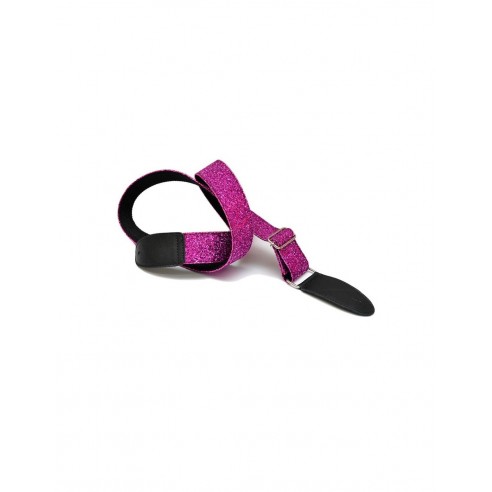 Bourbon Strap Guitar Glitter Rosa