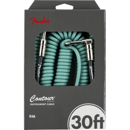 Fender Contour Instrument Cable Sherwood Green 9m