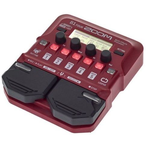 Zoom B1 Four Pedal Multiefecto para...