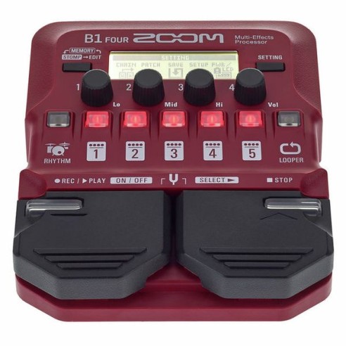 Zoom B1 Four Pedal Multiefecto para...