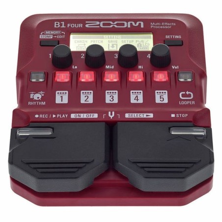 Zoom B1 Four Pedal Multiefecto para Bajo Eléctrico